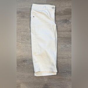 White Denim Capris